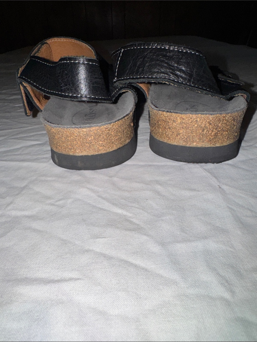 Taos Carousel 2 Black Leather Comfort Sandals Size 11 EU 42 Boho Medallion - Picture 4 of 7